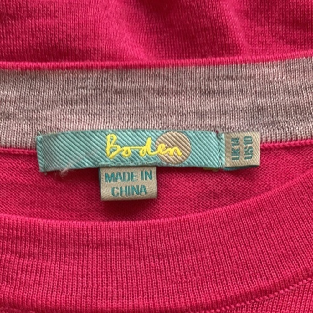 Boden pink fine knitted sweater 10 - Picture 6 of 7